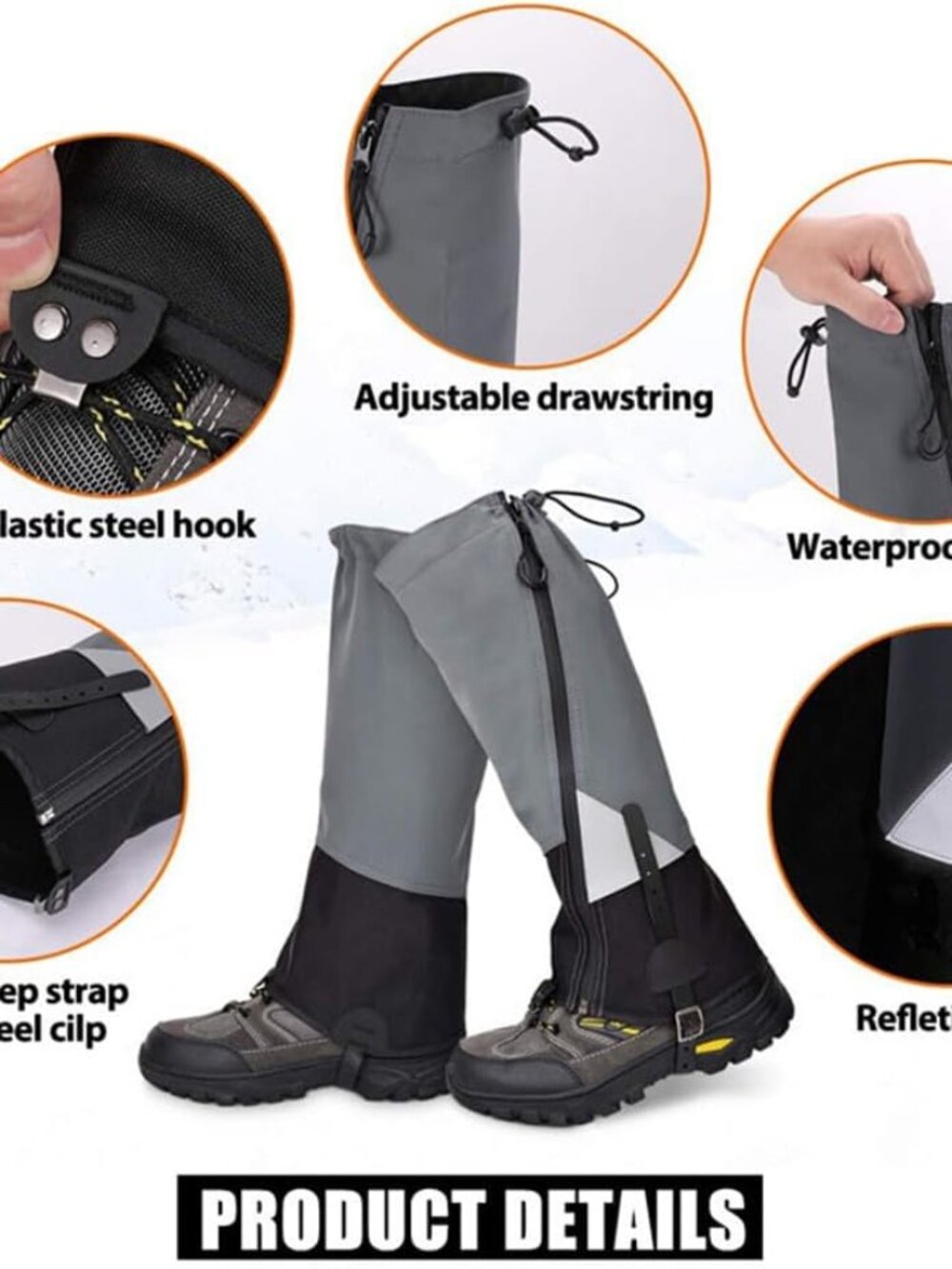 Snake Proof Leg Gaiters – Waterproof Lightweight Nylon Snake Bite Protection